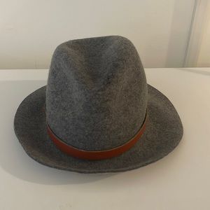 Genie By Eugenia Kim 100% wool hat with leather trim